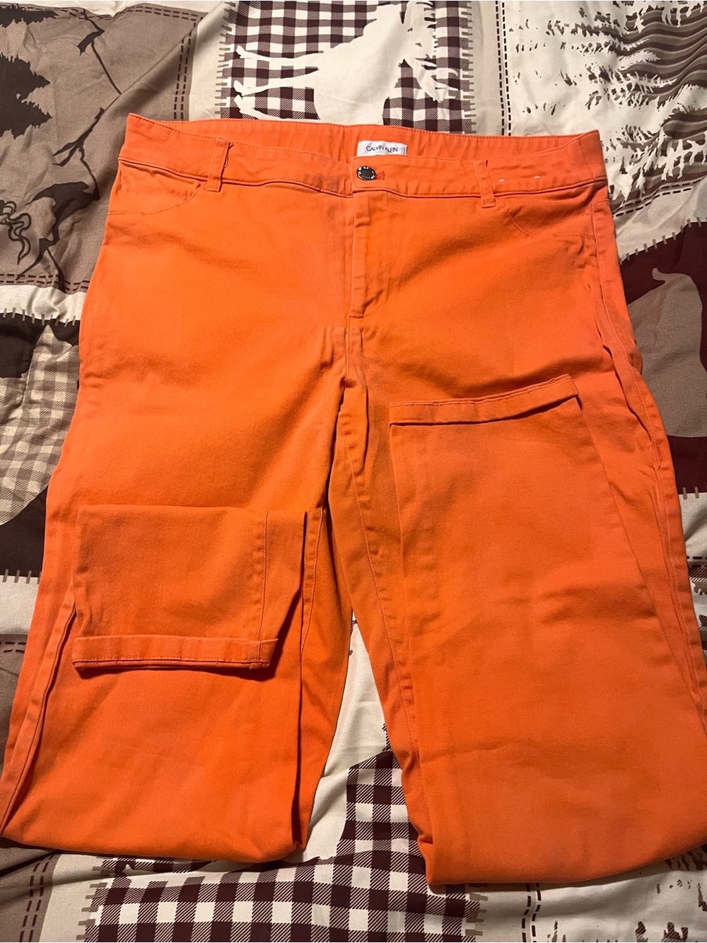 Calvin Klein Orange Women’s Cargo Pants